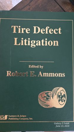 The Defect Litigation - book (tires)
