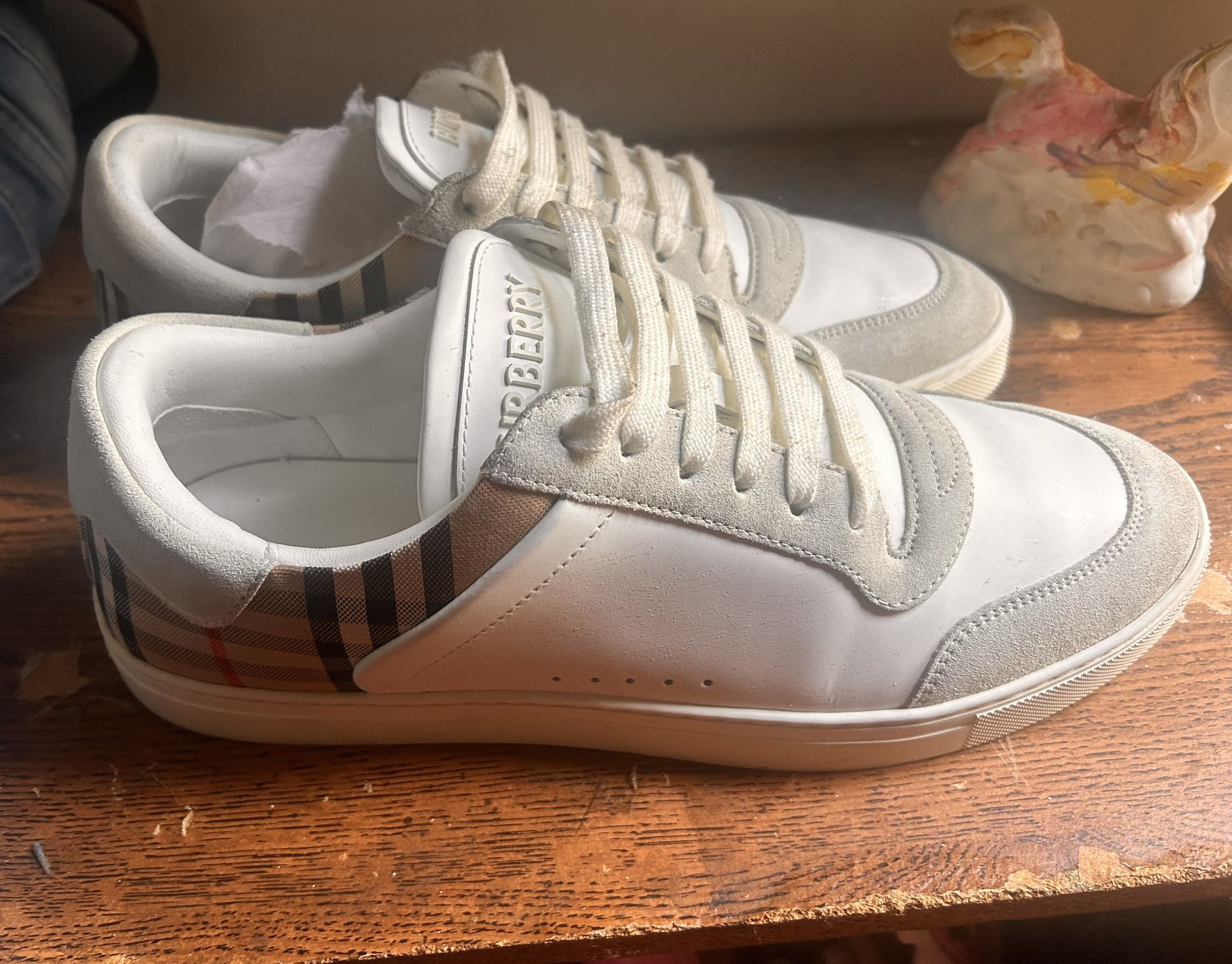 Burberry Cotton Check Sneakers
