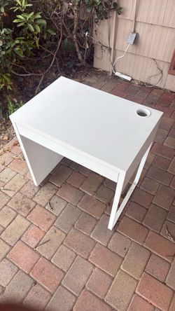 IKEA white small desk or vanity