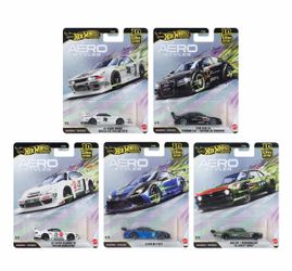 Brand New Hot Wheels Premium Car Culture Aero Styles 1:64 Diecast 5-Car Set Unopened