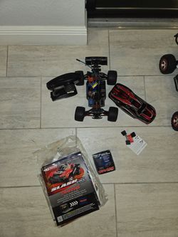 Traxxas Rc's and plenty of goody's.