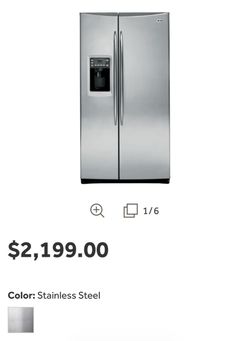 GE Profile™ ENERGY STAR® 25.6 Cu. Ft. Side-by-Side Refrigerator with Dispenser