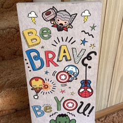 Marvel Avengers 'Be Brave' Decorative wall