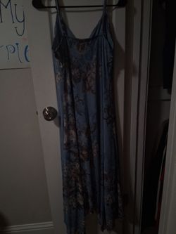 Blue long dress