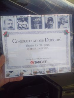 Sealed Dodgers Pre Cut Commemorative Cards By Target