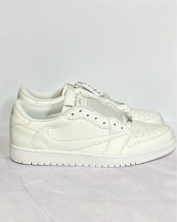 Travis Scott Jordan 1 Retro Low White Party