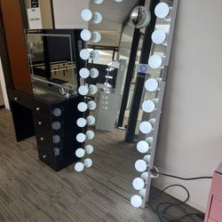 New Hollywood Full Body Length Mirror W Bluetooth 