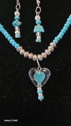 Necklace And Earrings Set With Bracelet 