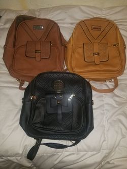 Leather Personal (small) backpack.