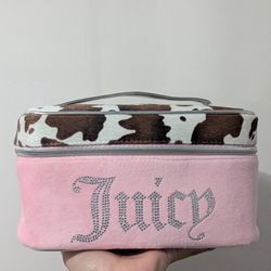 Juicy couture cow makeup bag