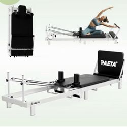 PR13 Pilates Reformer, Foldable Pilates Machine for Home Use, with Dual Resistance Springs and Cords, Includes Jump Board, Up to 400 LBS