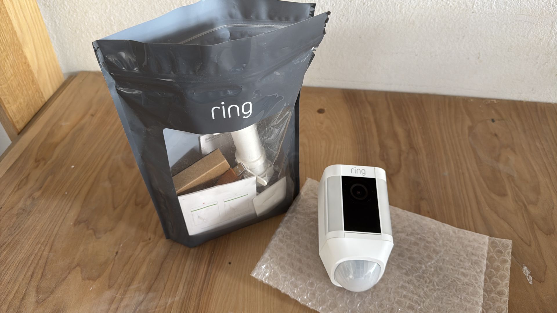 Ring camera + solar mount
