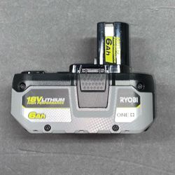 RYOBI ONE+ 18V Lithium 6.0 Ah Battery