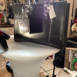 Wilsons Leather XL Brown  All In One Briefcase, Tote, Laptop Bag 15.75"X12"X4"