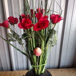 Roses  Vase
