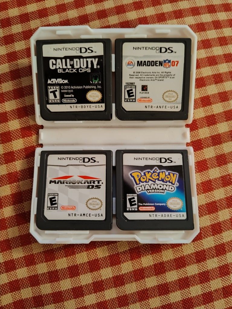 Nintendo DS Games And Case