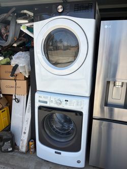 Maytag stackable washer and LG gas dryer