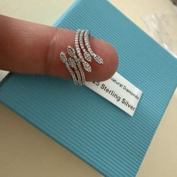 0.25crts natural diamond gold over 925 sterling silver size 7 ring