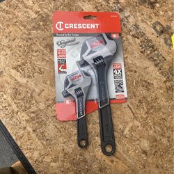Crescent 6” And 12” Wide Jaw Adjustable Wrench Set (2 Piece).  See Photos For Product And Price Reduction Information.