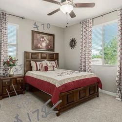 Bedroom Set With  Curtains 