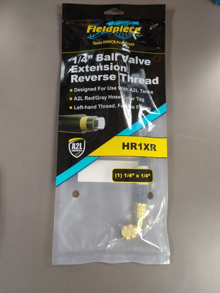 Refrigerant Hose Extension - Rev. Thread 1/4" (8" Black w Tag)