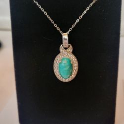 Genuine Amazonite Pendant 