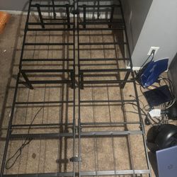 Twin bed frame and mattress 