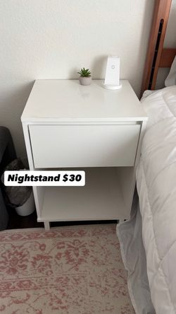 White nightstand