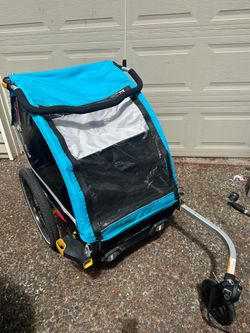 Burley D’Lite Double trailer and stroller