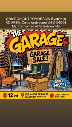 Garage sale in Grandview 5/16/26
