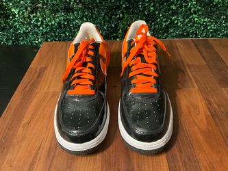 Vintage Nike Air Force 1 Premium Halloween - Black Orange - 10