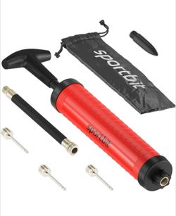 SPORTBIT Ballpump for Sports Balls - Basketball Pump for Sport Balls - Football & Soccer, Basketball, Volleyball Pump