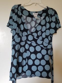 Large pokidot blouse