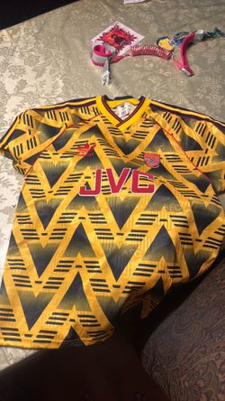 Arsenal Away football shirt 1991 Soccer Adidas JVC Jersey Mens Gunners Trikot