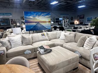Cloud seating sectional sofa! 🚨🤍✨ Any fabric & color!