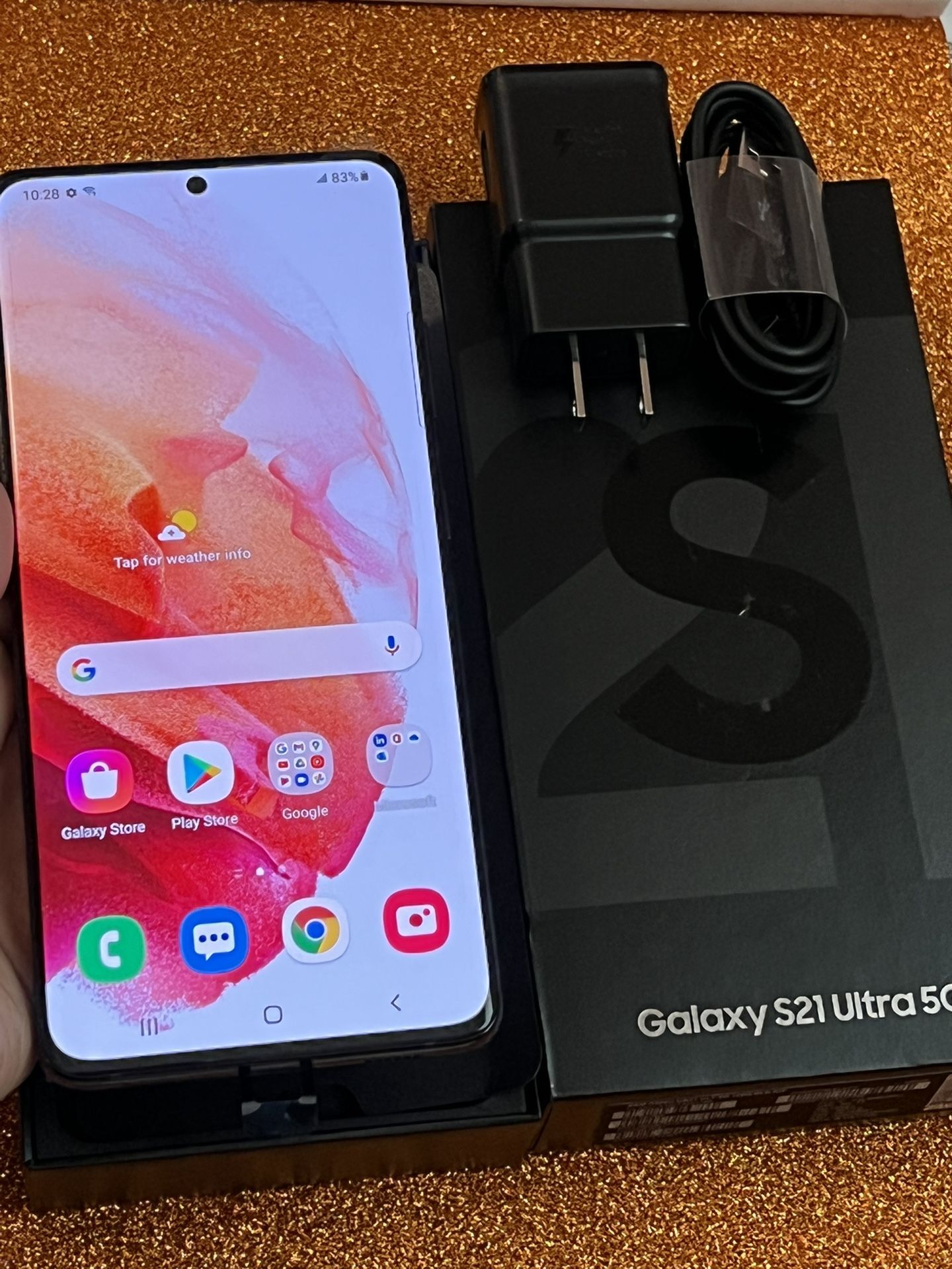 Samsung Galaxy S21 Ultra 5G (256gb) Black TMOBILE/ METROPCS, BRAND