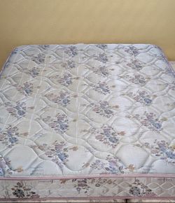 9-Inch Firm Que,en Matt,ress and box sprin,g. Free same-day delivery.