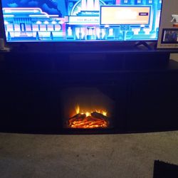 TV/Stand With Fire Place 