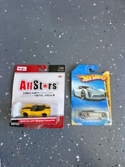 Die cast Corvettes
