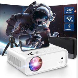 Brand New Projector with 5G WiFi, Bluetooth, and all accessories