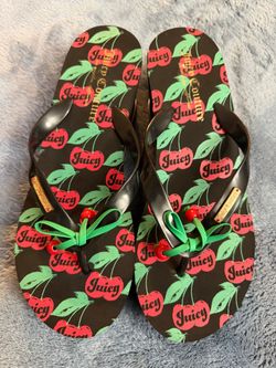 Juicy Couture flip flops
