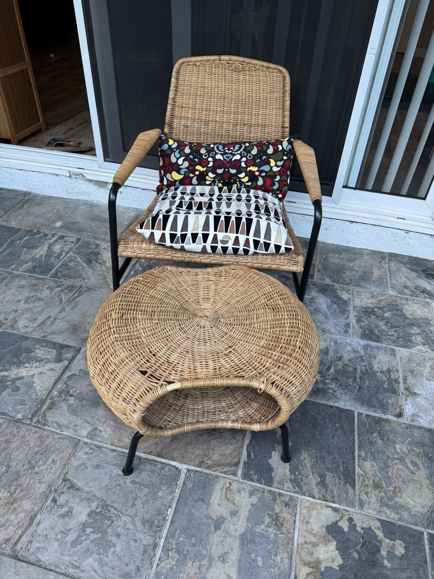 Armchair And Ottoman 