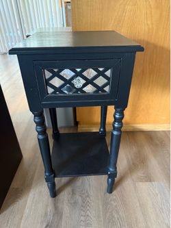 Black Side Table Night Stand