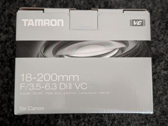 Tamron for Canon EF-S 18-200mm f/3.5-6.3 Di II VC