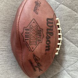 Super Bowl XXII Game Ball Washington Redskins vs. Denver Broncos January 31, 1988.