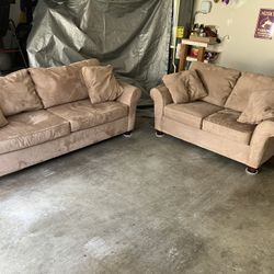 Sofa and Loveseat