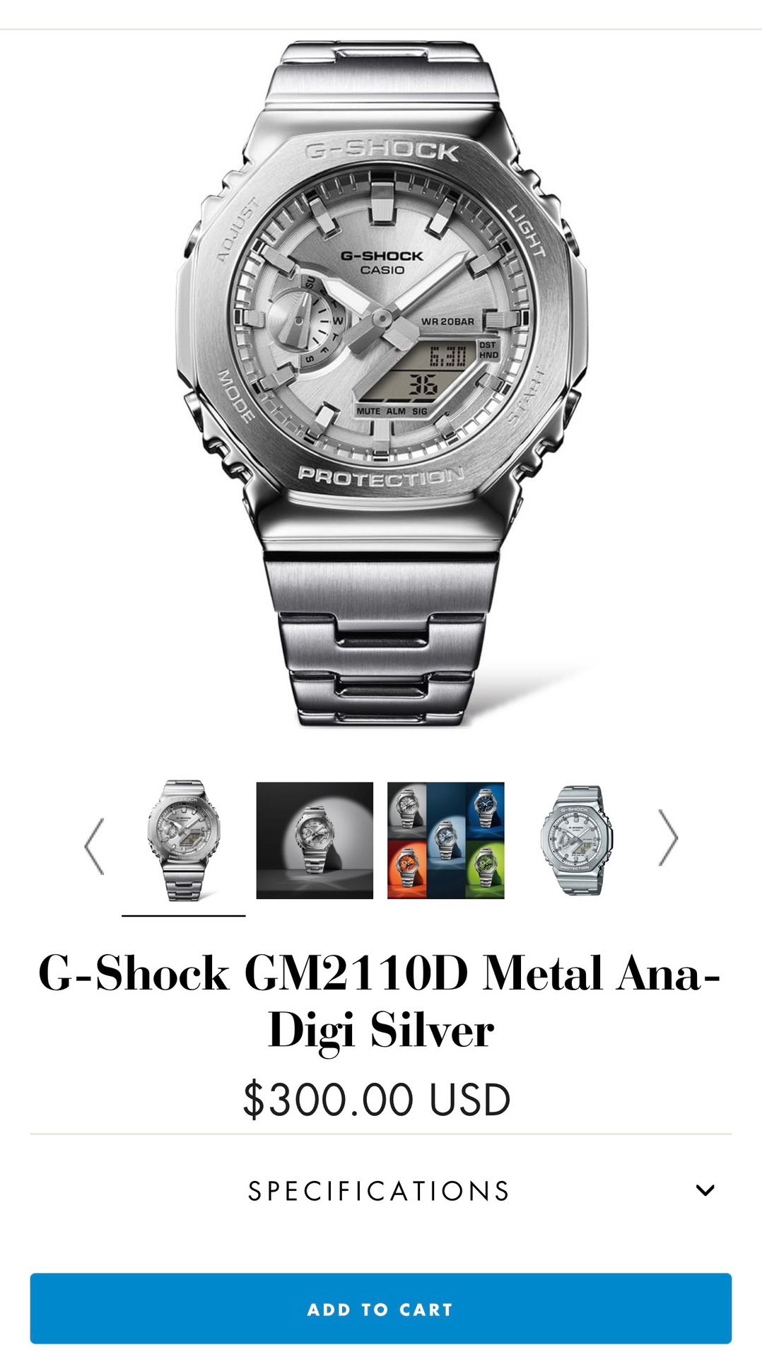 Full Metal Casio G-Shock All Silver