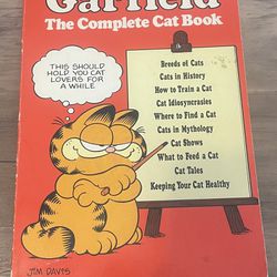 Vintage Garfield The Complete Cat Book by Jim Davis 1981 Paperback 