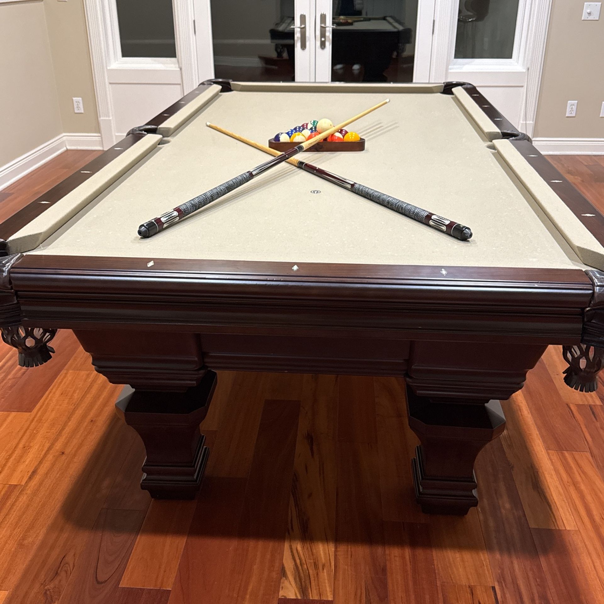 Elegant Pool Table With Removable Table Tennis Top
