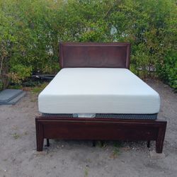 Queen Size Bed Frame With Mattress And Box 